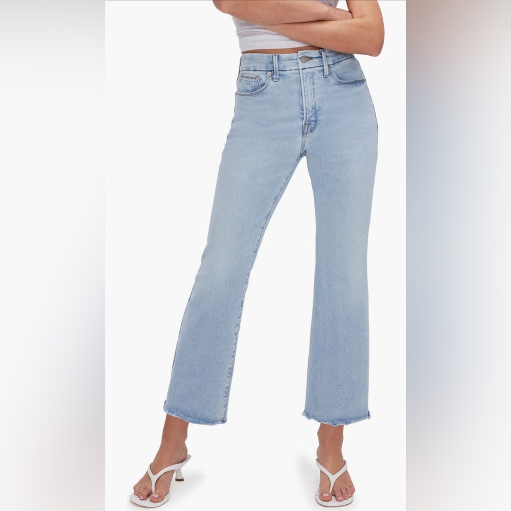 Good American good legs crop, size 12. NWT